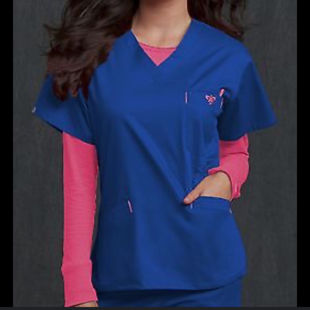 Med Couture Blue Scrub set